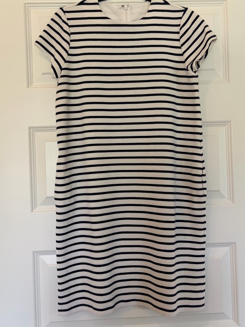 Ralph Lauren Classic Navy and White Striped Short-Sleeve Dress